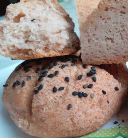 Булочки с кокосовой мукой на закваске